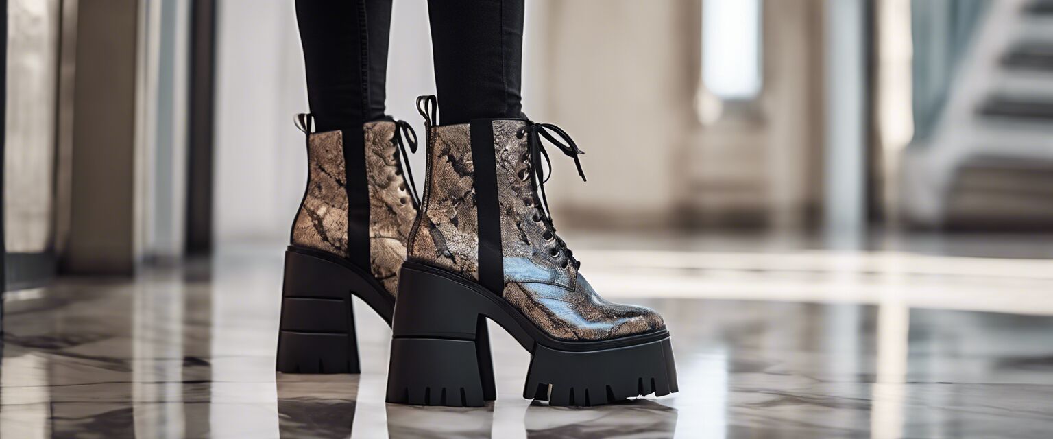 Platform stretch boots